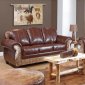 Tri-Tone Top Grain Leather Classic Chair & Sofa Set w/Options