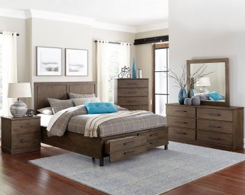 Bracco Bedroom 1769 Set in Brown Pine by Homelegance [HEBS-1769-Bracco Set]