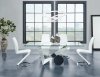 D987DT Dining Table by Global w/Optional D9002DC White Chairs