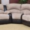 Beige Fabric Modern Reclining Sectional Sofa w/Optional Chair