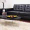 Caledonia Sofa Set Black Bonded Leather by Wholesale Interiors