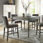 Godeleine Counter Height Dining 5Pc Set 71860 in Gray Oak - Acme