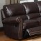 M9922 James Sofa & Loveseat in Tobacco Set by Leather Italia