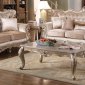 Emily Coffee Table in Champagne w/Optional End Table