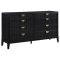 Brookmead Bedroom Set 5Pc 224711 in Black by Coaster w/Options