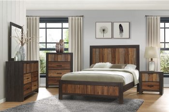 Cooper Bedroom Set 5Pc 2059 in Acacia & Ebony by Homelegance [HEBS-2059-Cooper]