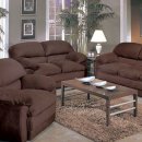 Espresso Micro Suede Oversized Sofa & Loveseat Set