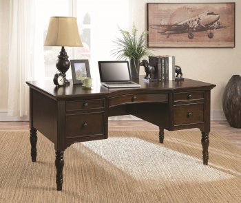 800850 Writing Desk in Chestnut by Coaster [CROD-800850 Desk]