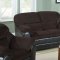 15975 Connell Sofa in Chocolate Corduroy & Espresso PU by Acme