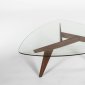 15885 Disco Wood Coffee Table by At Home USA w/Glass Top