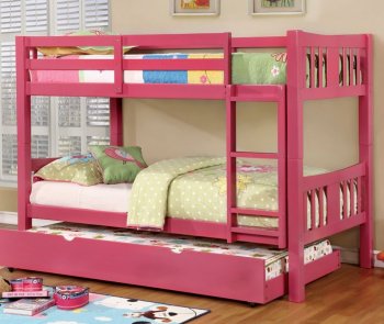 Cameron CM-BK929 Bunk Bed in Pink w/Optional Trundle [FAKB-CM-BK929PK]