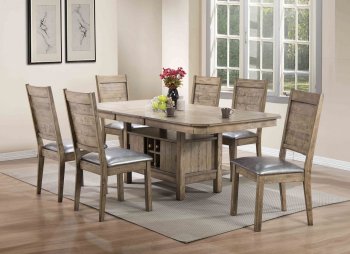 Ramona 72000 Dining Table in Rustic Oak by Acme w/Options [AMDS-72000-Ramona]