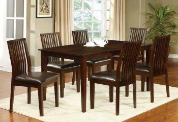 CM3318T Reyes I 5Pc Dining Set in Walnut [FADS-CM3318T Reyes I]