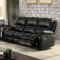 Zuriel Motion Sofa LV52285 in Black PU by Acme w/Options