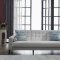 Milton Perla Cream Sofa Bed Set in Fabric by Bellona