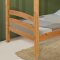 Rich Honey Pine Finish Contemporary Twin Bunk Bed