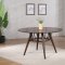 Everton Dining Set 5Pc 108891 in Dark Walnut by Coaster