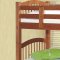 Honey Pine Finish Contemporary Twin Bunk Bed