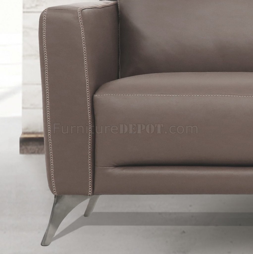 Malaga Sofa 55000 in Taupe Leather by MI Piace w/Options