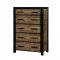 Hamberg CM7693 Bedroom in Black & Oak Finish w/Options