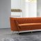 Margo Sofa 622 in Cognac Velvet Fabric by Meridian w/Options