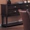 Dark Cherry Finish Dining Furniture W/Round Glass Top