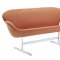 Wing Loveseat in Orange Fabric by Modway