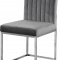 Giselle Dining Chair 779 Set of 2 Grey Velvet Fabric - Meridian