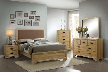 Renee CM7660 5Pc Bedroom Set in Natural Finish w/Options [FABS-CM7660-Renee]