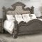 Silvy Bedroom 6Pc Set in Beige Fabric & Gray Oak