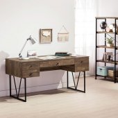 Analiese 2Pc Writing Desk Set 802999 in Rustic Oak by Coaster