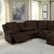 Belize Motion Sectional Sofa 602570 in Brown Fabric by Coaster