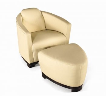 Alba Club Chair by Beverly Hills Furniture in Full Leather [BHCC-Alba]