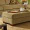 Conga Saddle Fabric Modern Living Room Sofa & Loveseat Set