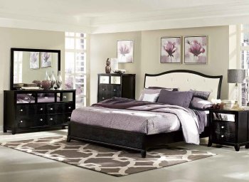 Jacqueline Bedroom 2299 in Black by Homelegance w/Options [HEBS-2299 Jacqueline]