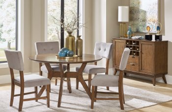 Edam 5Pc Dining Set 5492-52 in Brown by Homelegance w/Options [HEDS-5492-52-Edam]