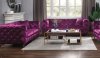 Atronia Sofa Set 3Pc 54905 in Purple Fabric by Acme