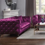 Atronia Sofa 54905 in Purple Fabric by Acme w/Options