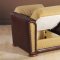 Contemporary Two-Tone Living Room Storage Sleeper Sofa