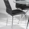 Glass Top & Metal Legs Modern Dining Table w/Optional Chairs