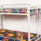 White Finish Contemporary Twin/Twin Bunk Bed