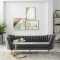 Opportunity Sofa in Gray Velvet Fabric by Modway w/Options