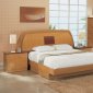 6 Piece Cherry And Maple Two-Tone Finish Contemporary Bedroom