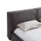 Serene Upholstered Bed in Gray by J&M