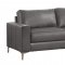 Iniko Sofa & Loveseat 8203GY Grey Leather Match by Homelegance