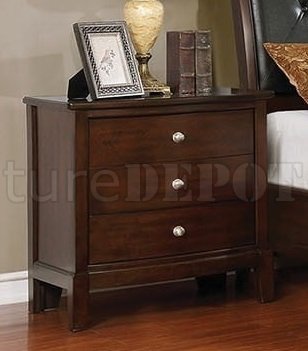 Rebecca 5PC Bedroom Set CM7484 in Brown Cherry w/Options