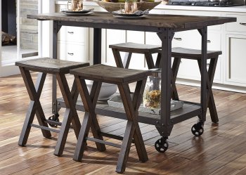 Caldwell Gathering Table 5Pc Set 117-CD-5GTS - Caramel - Liberty [LFDS-117-CD-5GTS Caldwell]