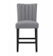 D8685BS Bar Stool Set of 4 in Gray Fabric by Global