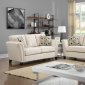 Campbell Sofa CM6095IV in Ivory Fabric w/Options