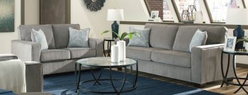 Altari Sofa & Loveseat Set 87214 in Alloy Fabric by Ashley [SFAS-87214 Altari Alloy]